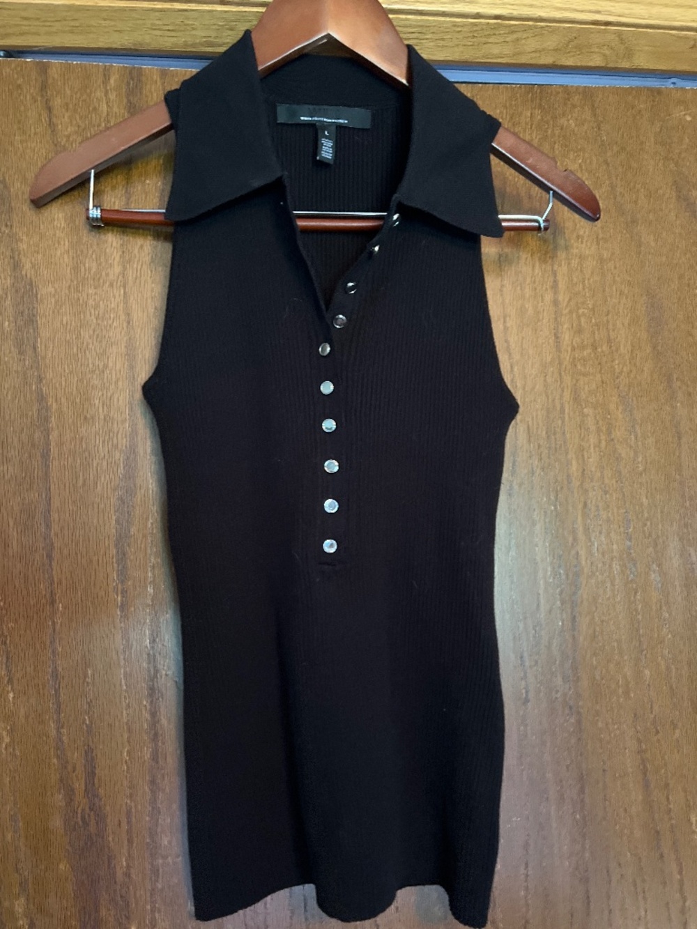 Black collared tank